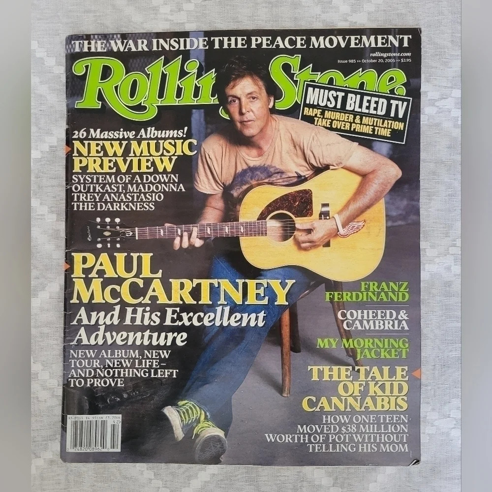 Rolling Stone Magazine October  20 2005 - Paul McCartney (Issue 985)